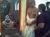 Smt and Sri Ramachndra Aiyer at the adhistanam of his grandfather